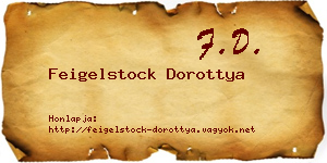 Feigelstock Dorottya névjegykártya